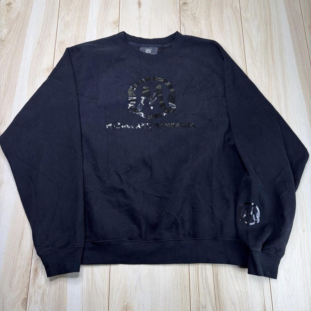 MAMBA AND MAMBACITA MATTE BLACK PULLOVER SWEATSHIRT -XL Friends & Family 340GSM